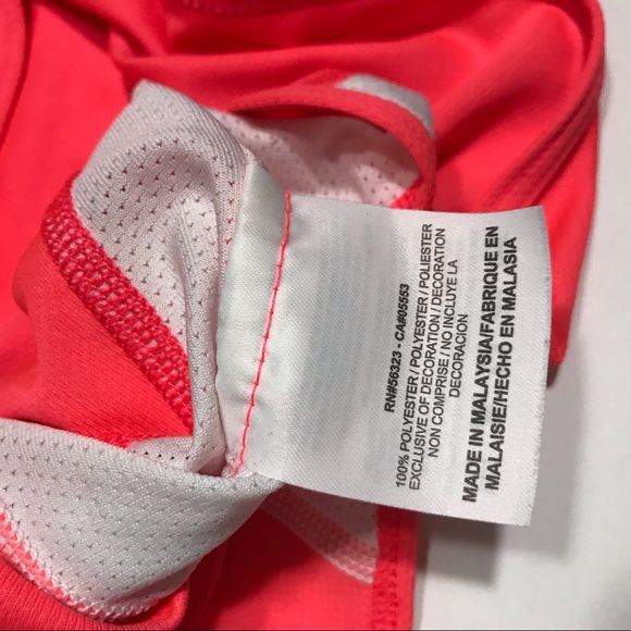 Nike Tank Top Neon Pink and White Size Medium - Picture 6 of 6